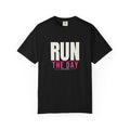 Run The Day | Women's Garment-Dyed Graphic Tee