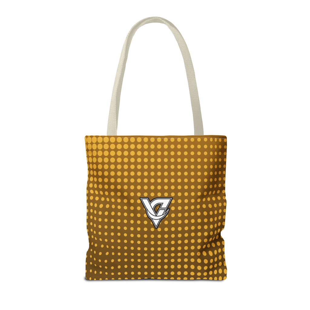 Harvest Gold Halftone Tote Bag — All-Over Print Gym & Everyday Tote