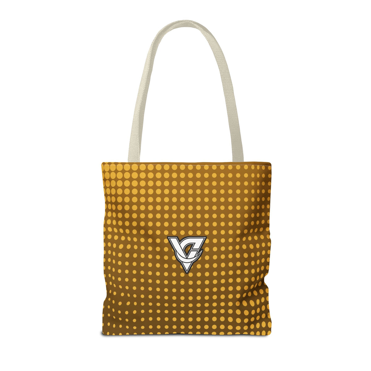 Harvest Gold Halftone Tote Bag — All-Over Print Gym & Everyday Tote