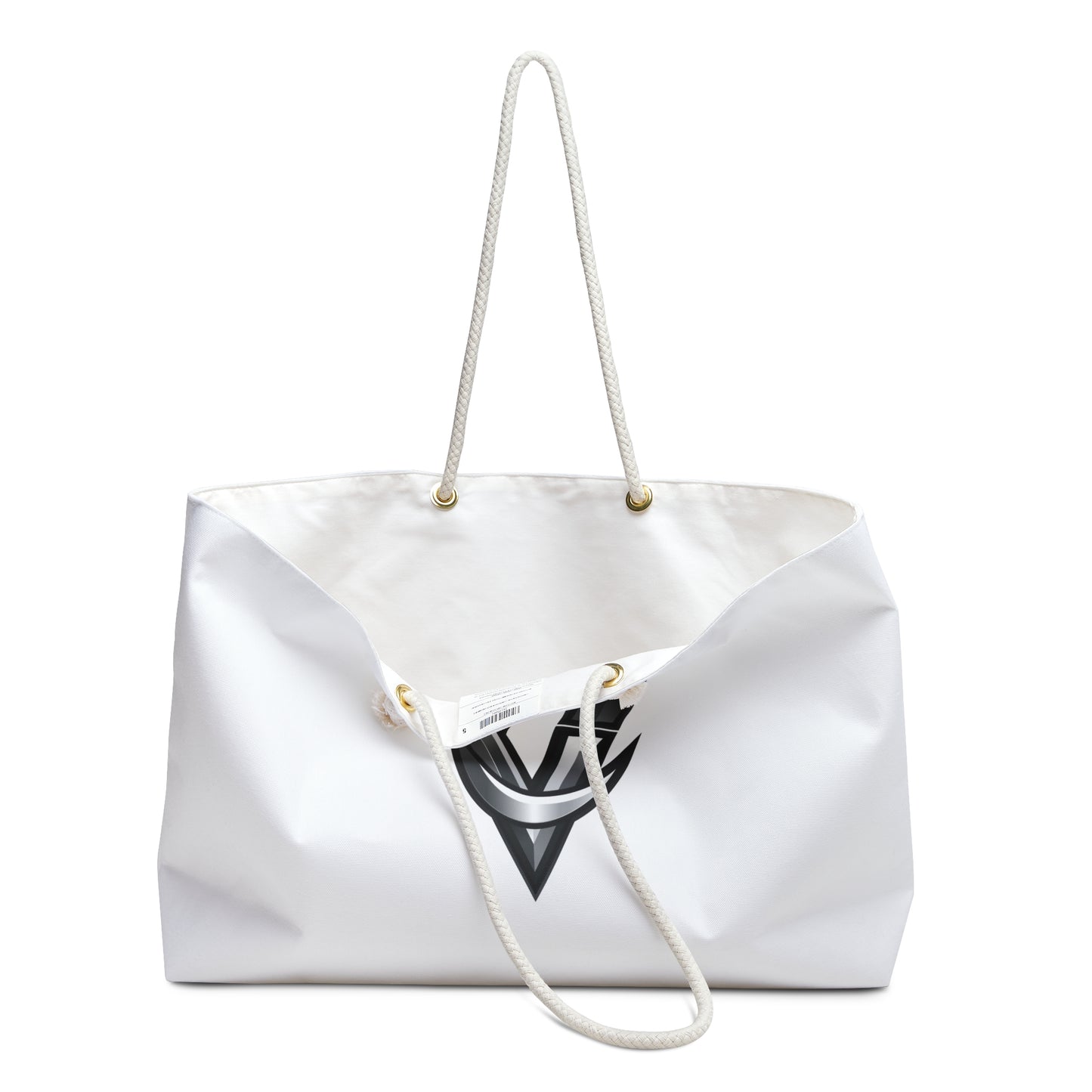 Monochrome VG Logo Weekender Bag – Minimalist Travel Tote