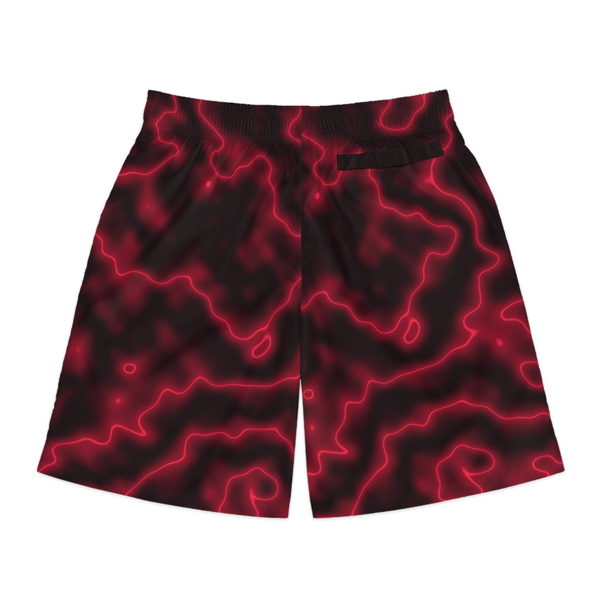 Men's Cherry Marble Performance Jogger Athletic Shorts with Pockets