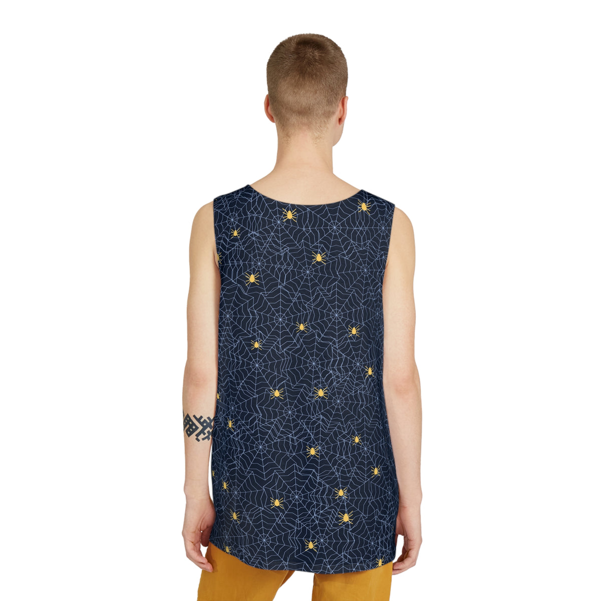 Halloween Ghostly Night Spiderweb Men's Athletic Tank