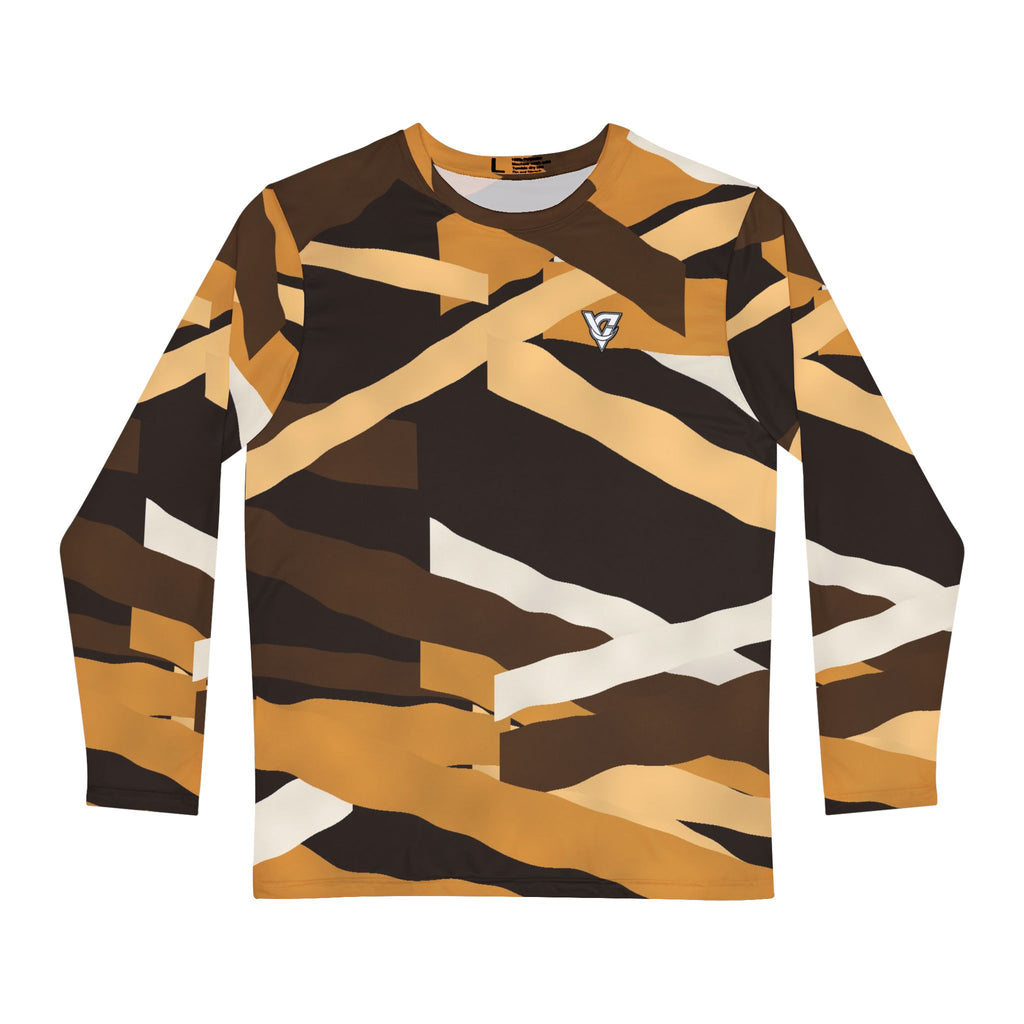 Desert Brushstroke Men's Long Sleeve Athletic Shirt