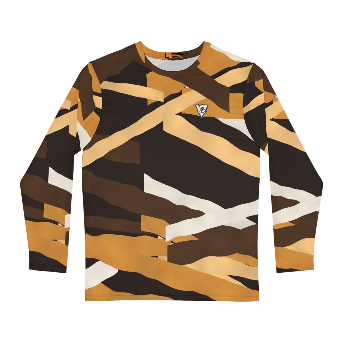 Desert Brushstroke Men's Long Sleeve Athletic Shirt