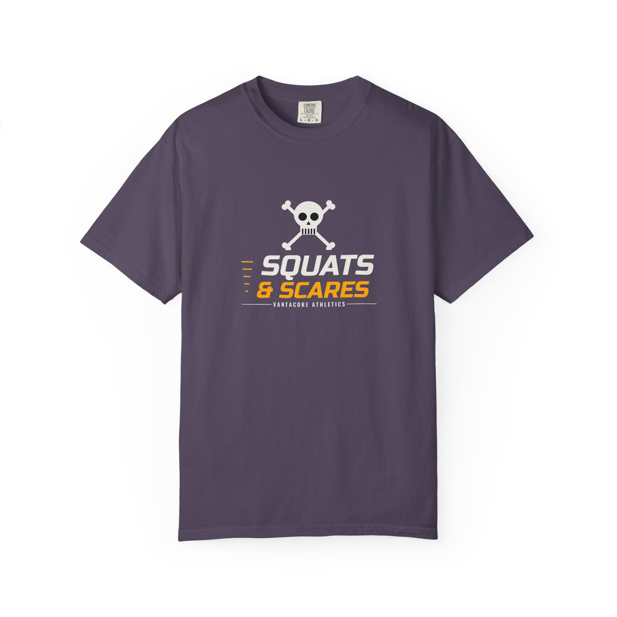Squats & Scares | Women's Halloween Garment-Dyed Graphic Tee