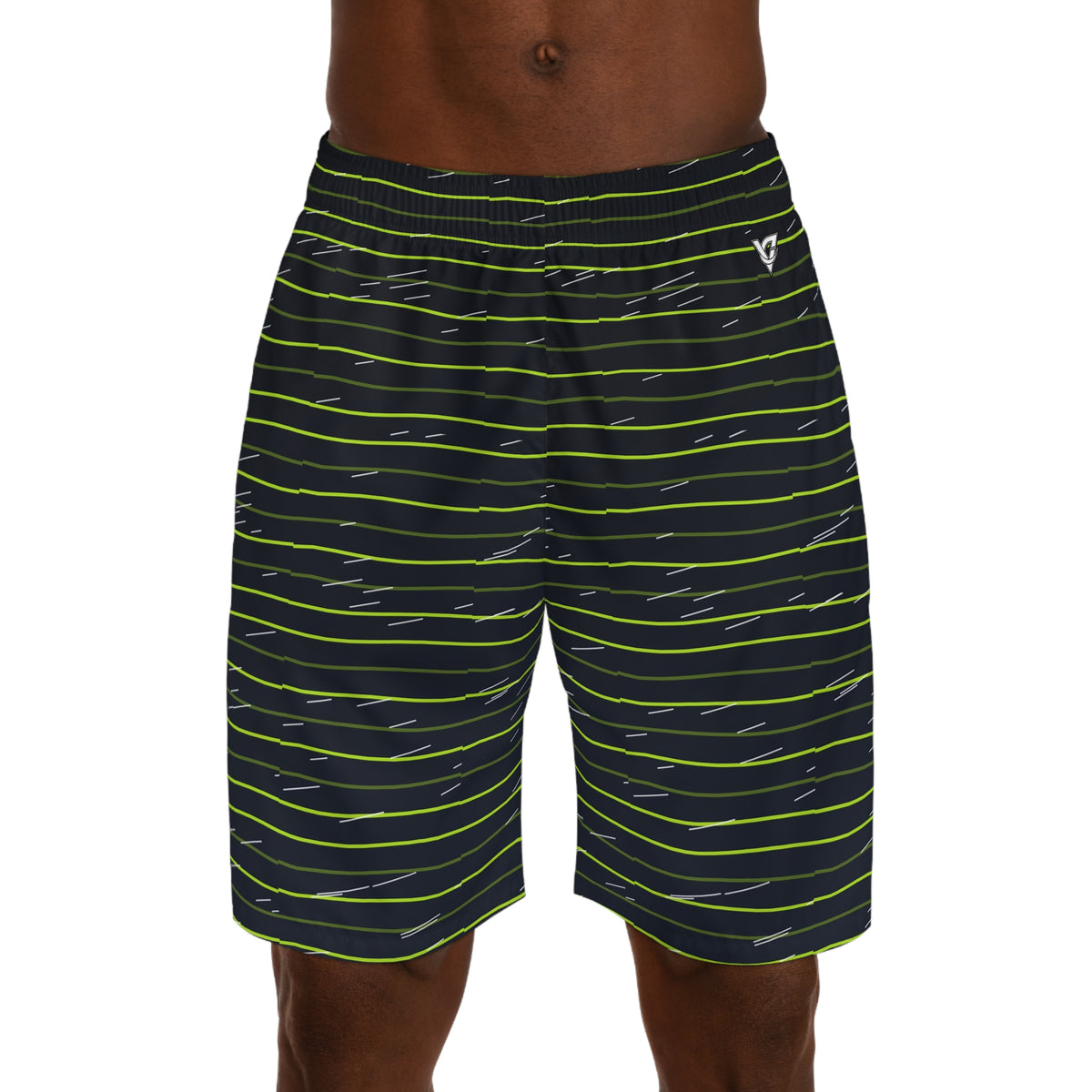 Running Volt Night Pace Lanes Men's Athletic Shorts with Pockets