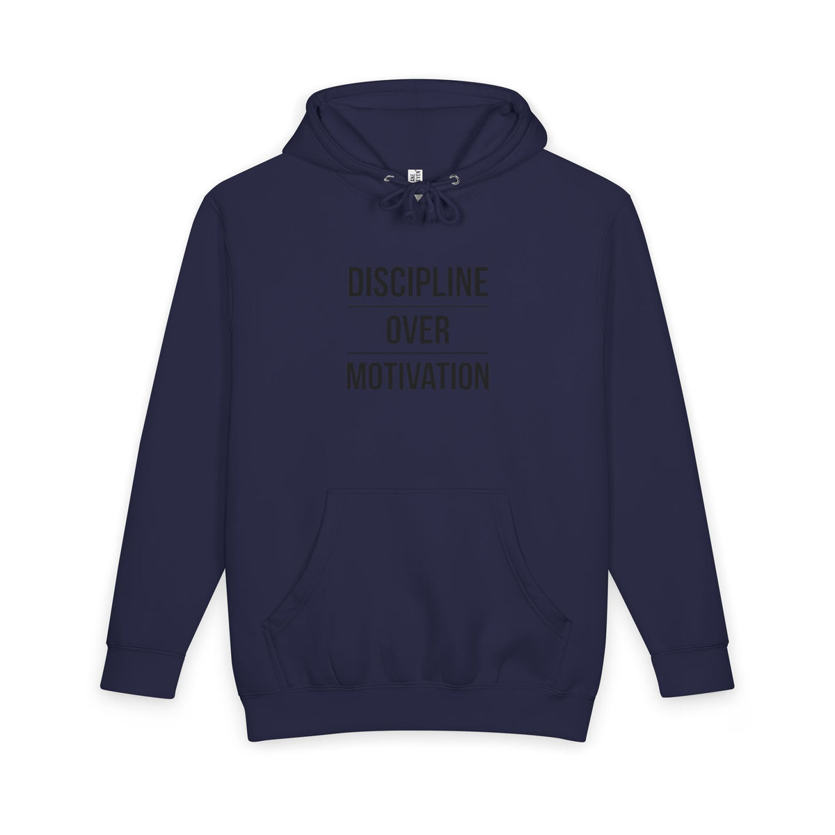 Discipline Over Motivation Hoodie — Minimal Motivational Pullover