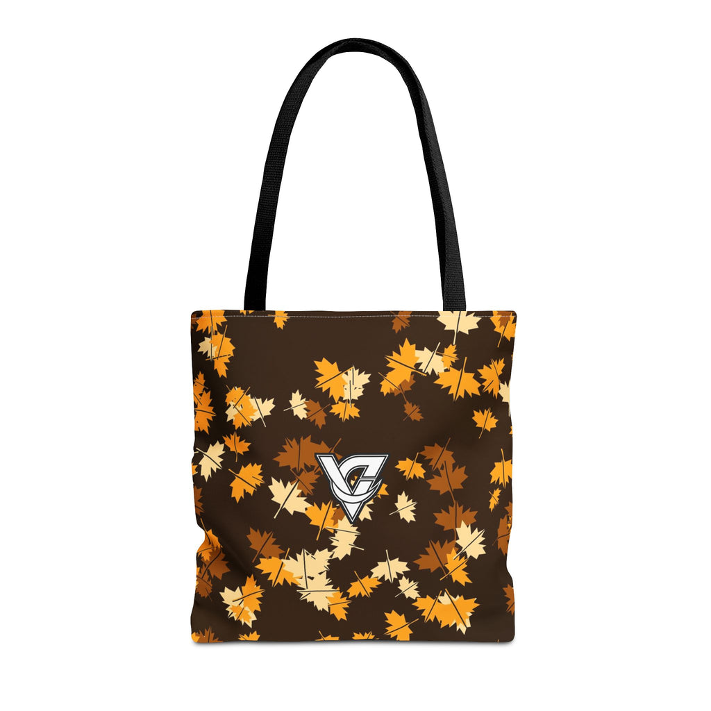 Amber Falling Leaves Tote Bag — All-Over Print Gym & Everyday Tote