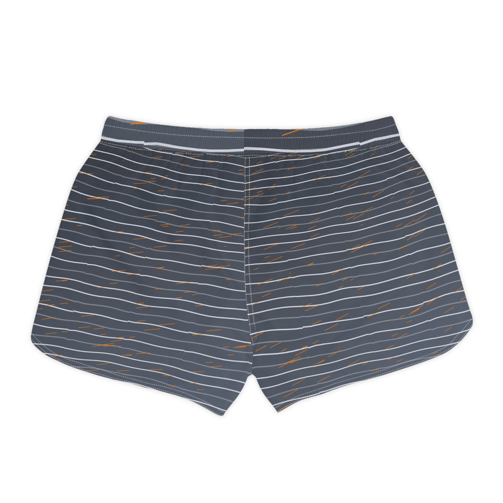 Running Slate Storm Pace Lanes Women's Athletic Shorts with Pockets