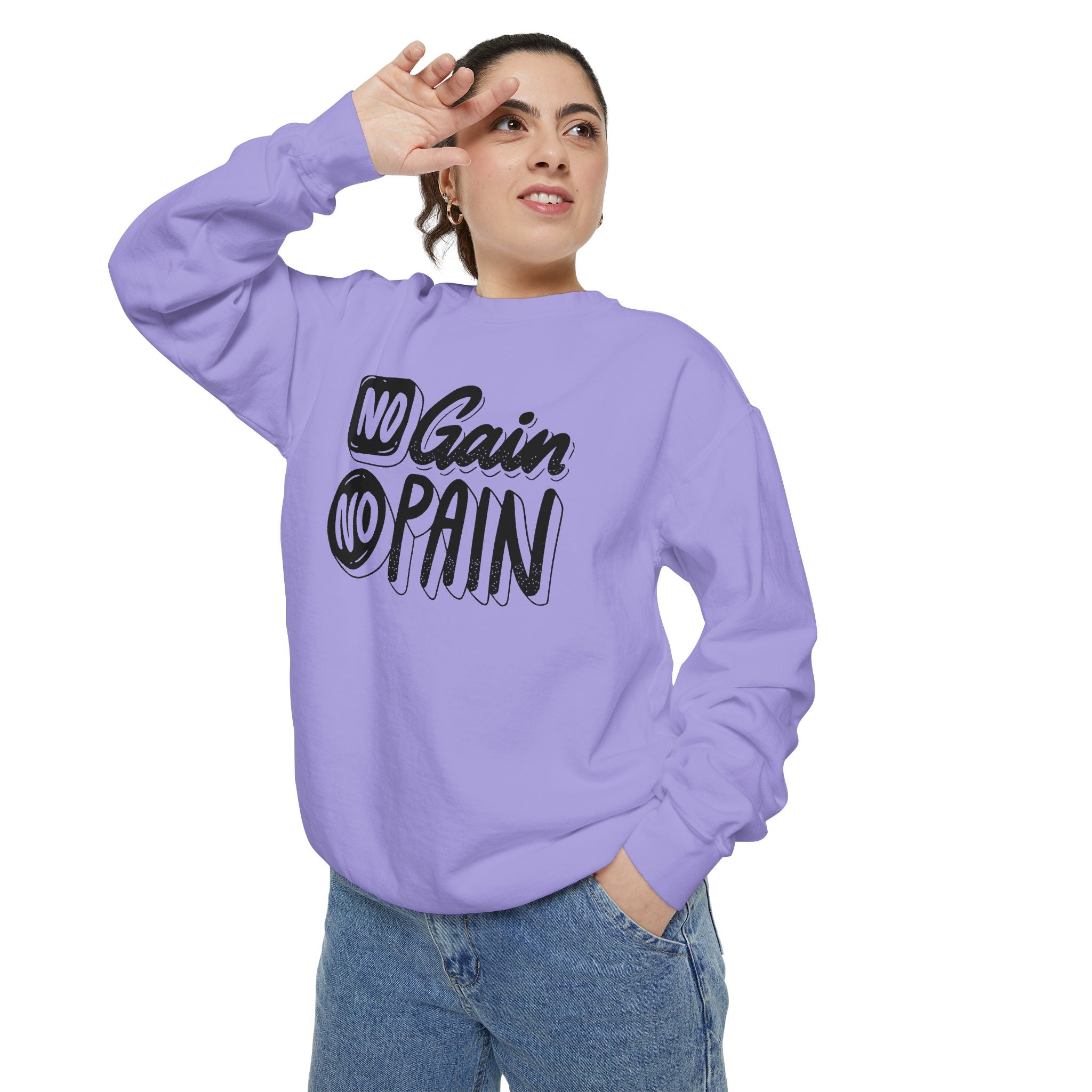 No Gain No Pain Sweatshirt | Motivational Fitness Crewneck