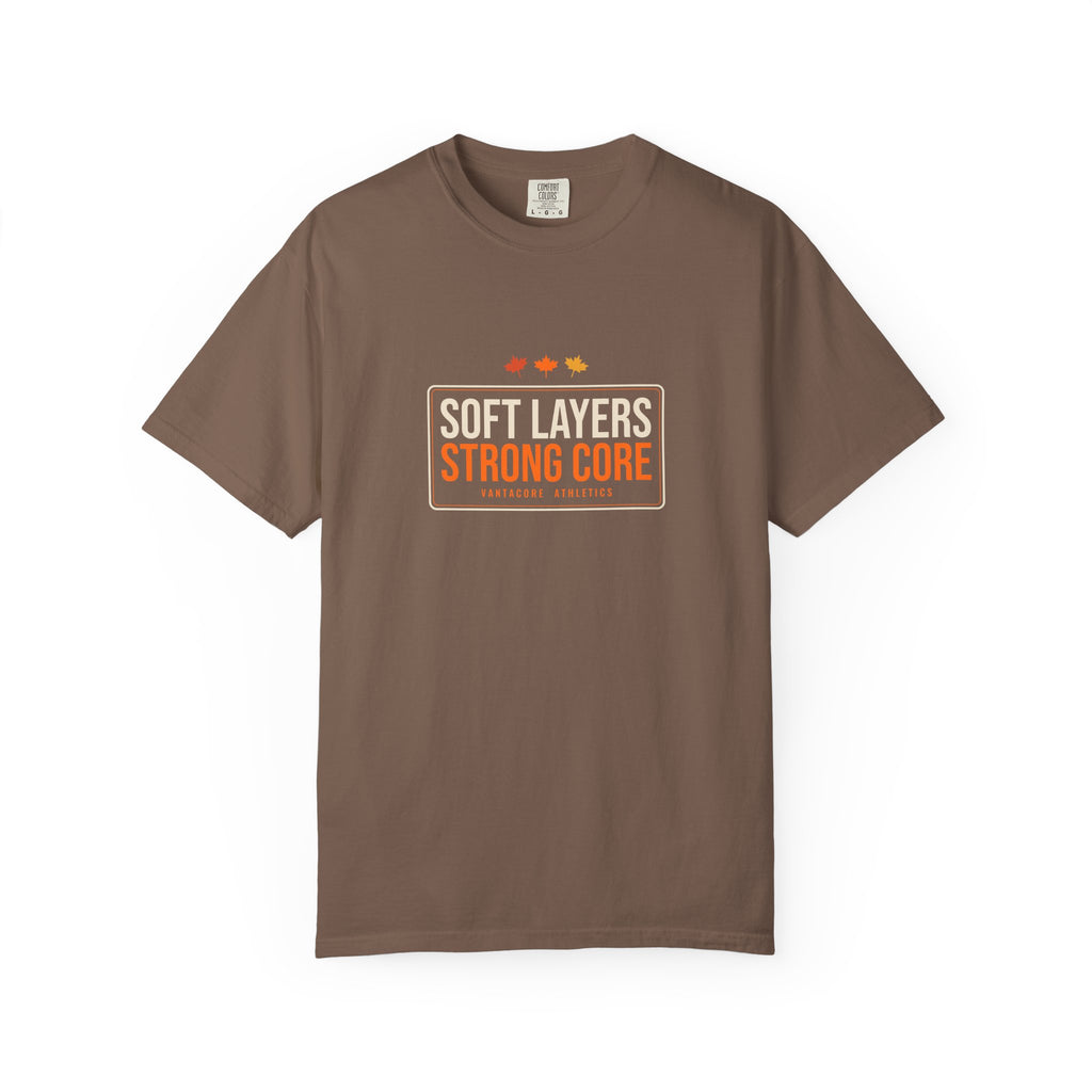 Soft Layers Strong Core | Women's Garment-Dyed Graphic Tee