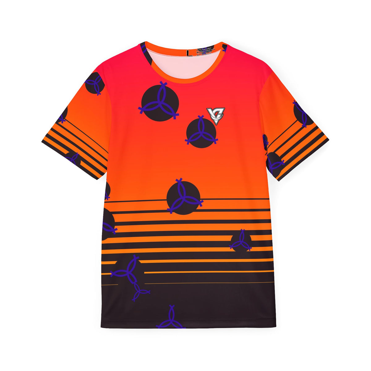 Volleyball Hot Lava Horizon Fade Men's Sports Jersey