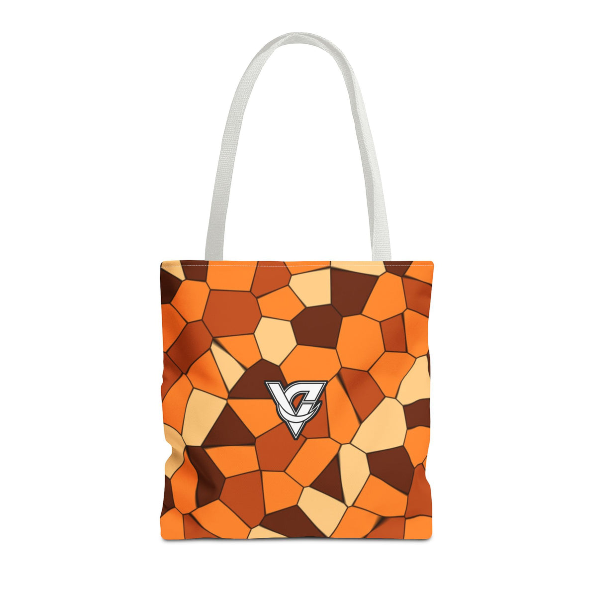 Pumpkin Mosaic Tote Bag — All-Over Print Gym & Everyday Tote