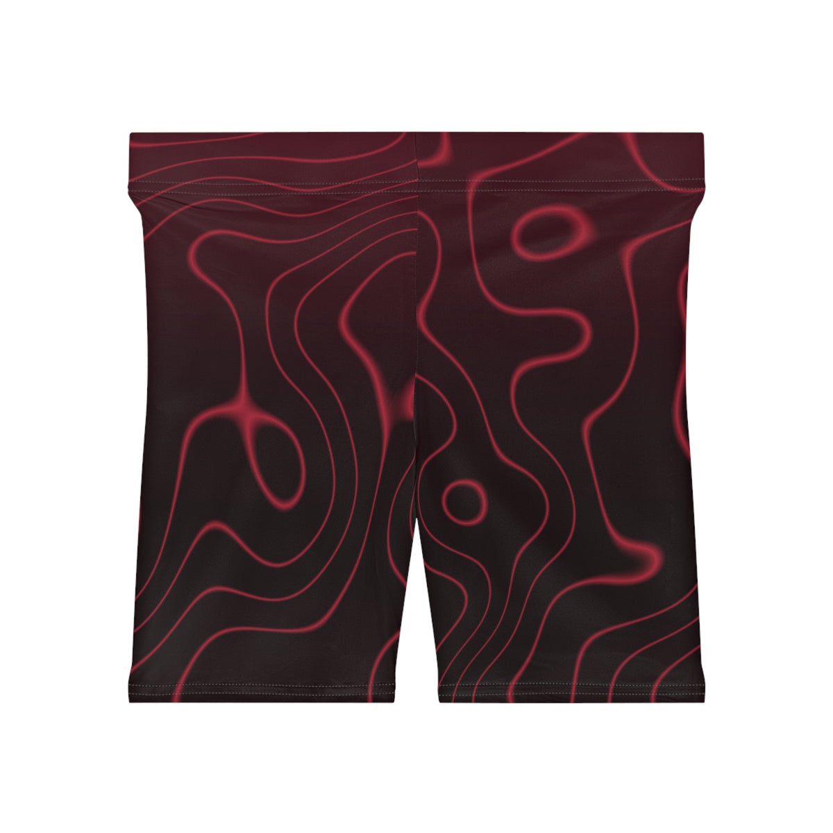 Spiced Wine Topo Women's Biker Shorts — High-Waist Workout Shorts