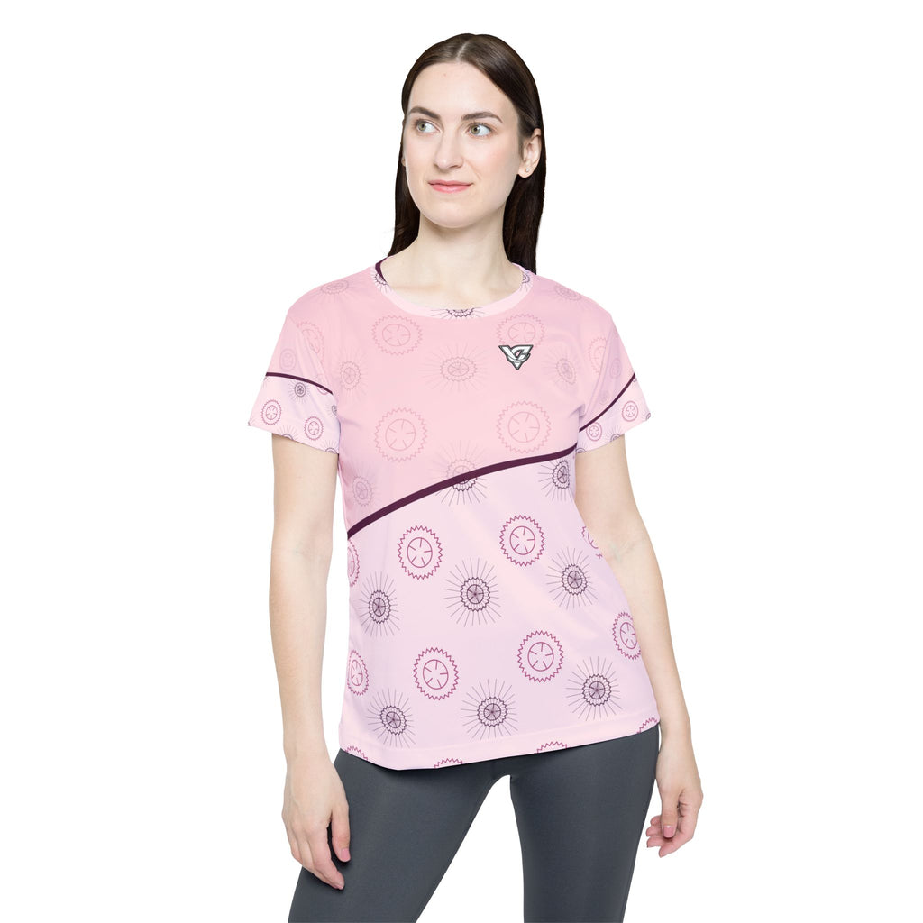 Cycling Blush Rose Chainring Women's Sports Jersey