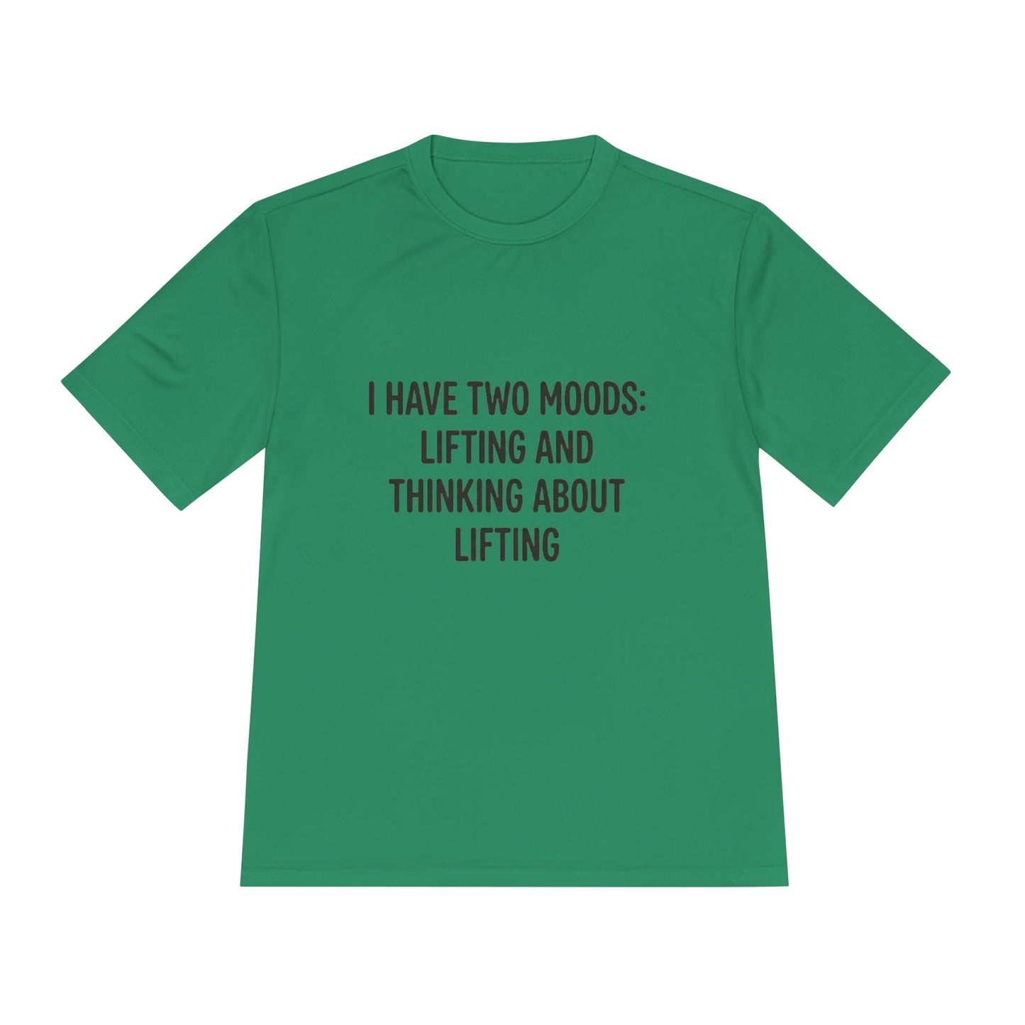 Lifting & Thinking About Lifting Tee — Workout Humor Moisture‑Wicking Shirt