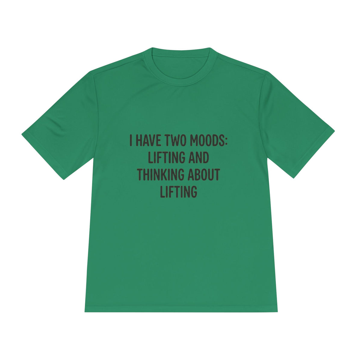 Lifting & Thinking About Lifting Tee — Workout Humor Moisture‑Wicking Shirt