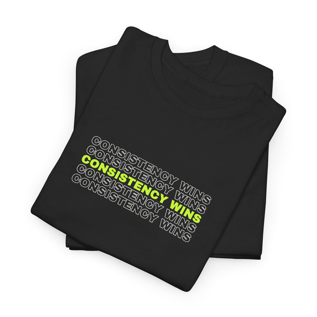 Consistency Wins | Men's Graphic Gym T-Shirt