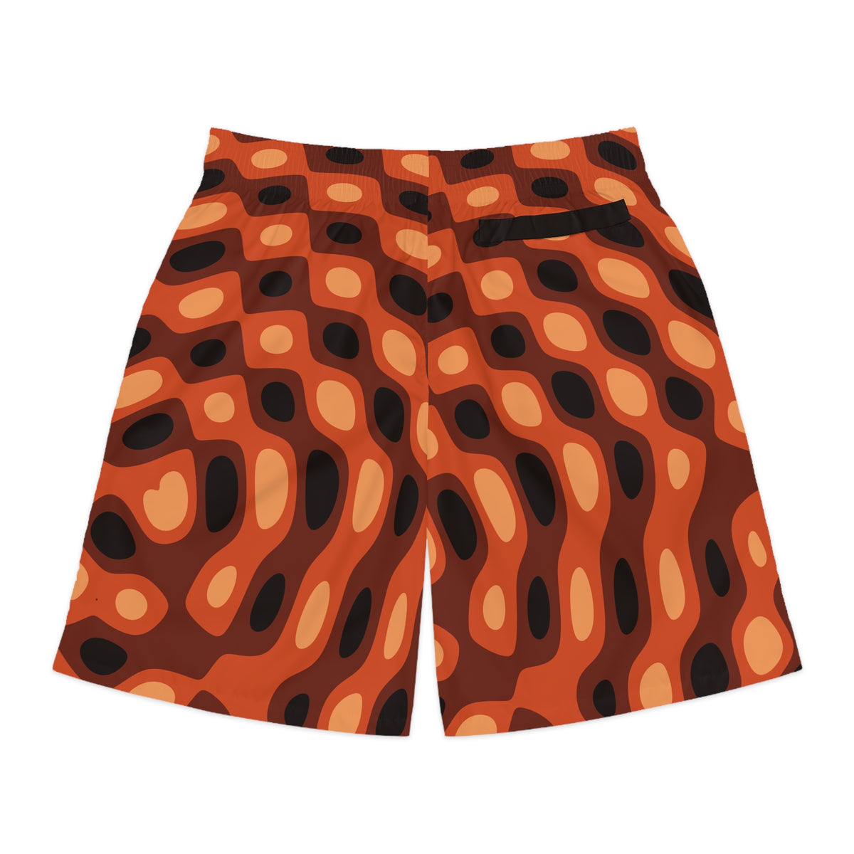 Men's Rust Ripple Performance Jogger Athletic Shorts with Pockets
