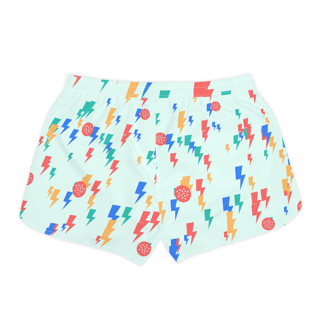 Golf Sea Glass Bolt Strike Women's Athletic Shorts with Pockets
