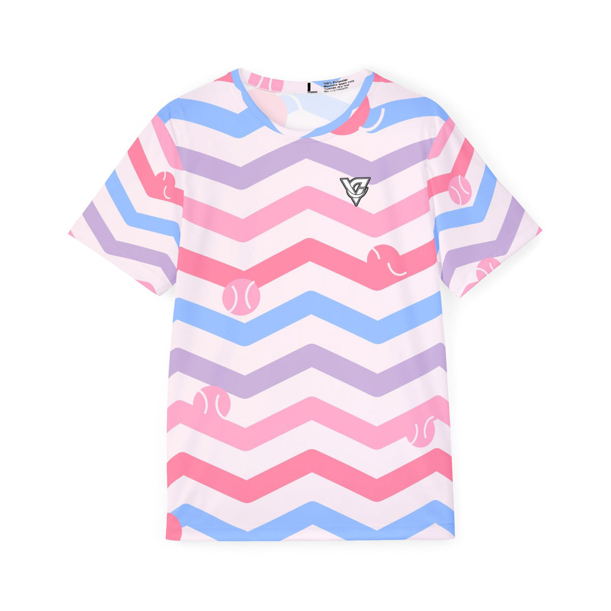 Tennis Cotton Candy Chevron Rush Men's Sports Jersey