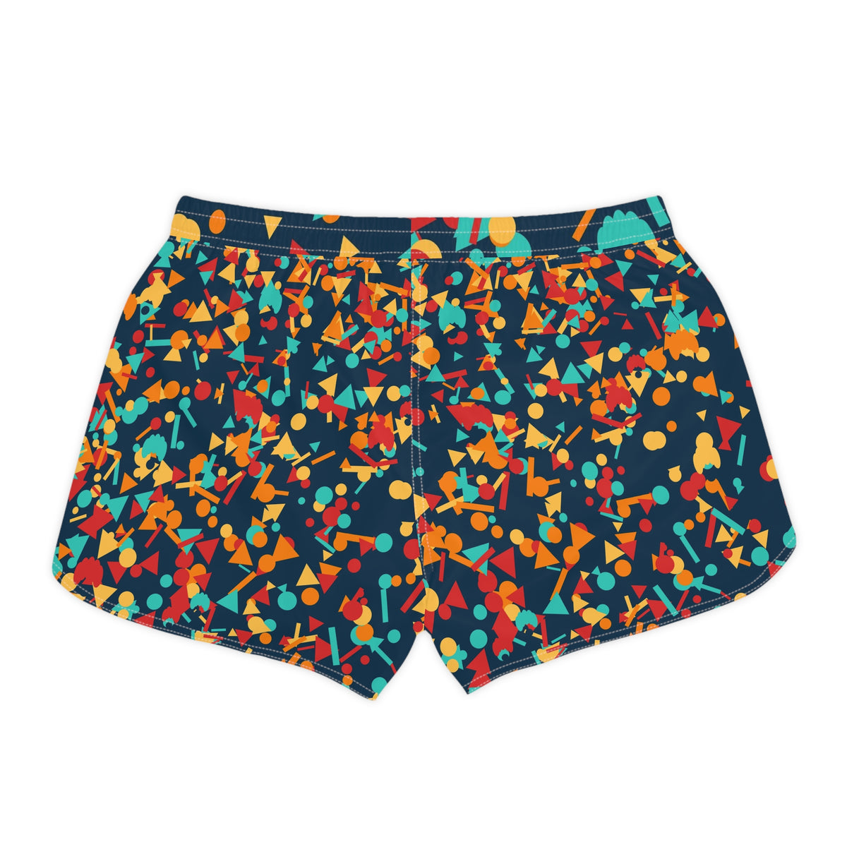 Yoga Tropic Heat Confetti Pop Women's Athletic Shorts with Pockets