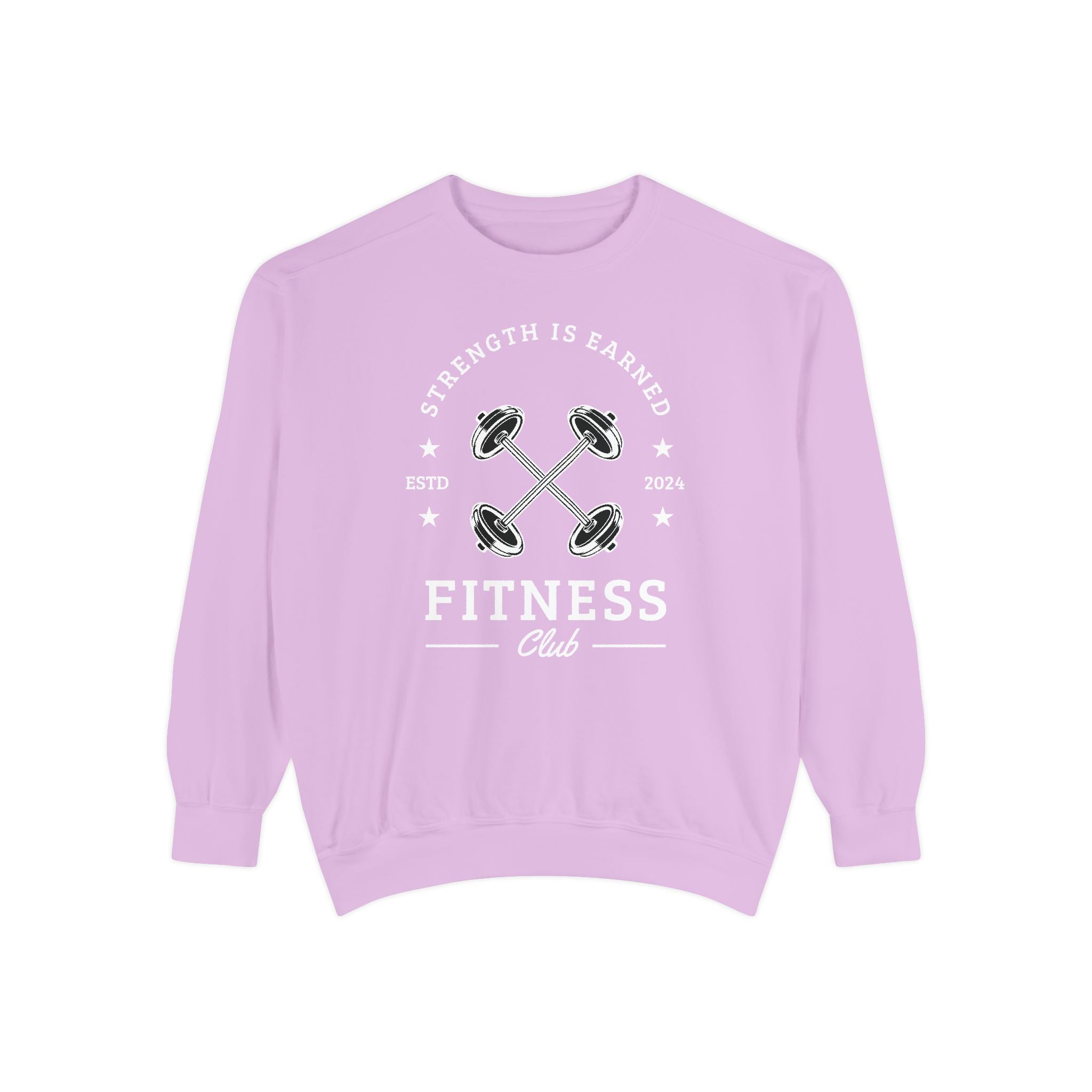 Fitness Club Sweatshirt | "Strength Is Earned" Crewneck