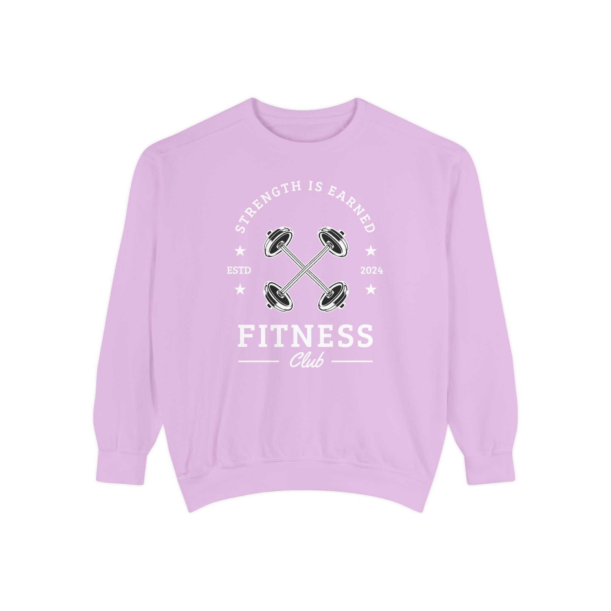Fitness Club Sweatshirt | "Strength Is Earned" Crewneck