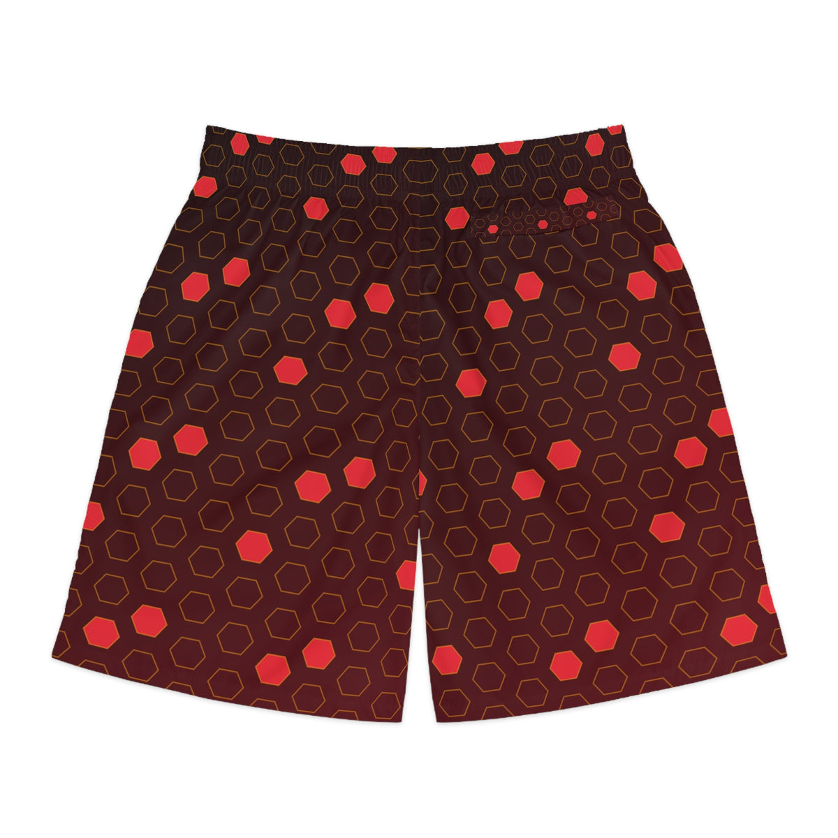 Soccer Crimson Blaze Hex Pitch Men's Athletic Shorts with Pockets