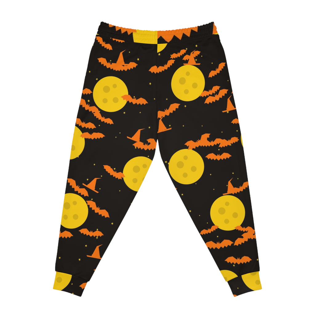 Halloween Candy Corn Haunted Moon Men's Joggers – All-Over Print Athletic Jogger Pants