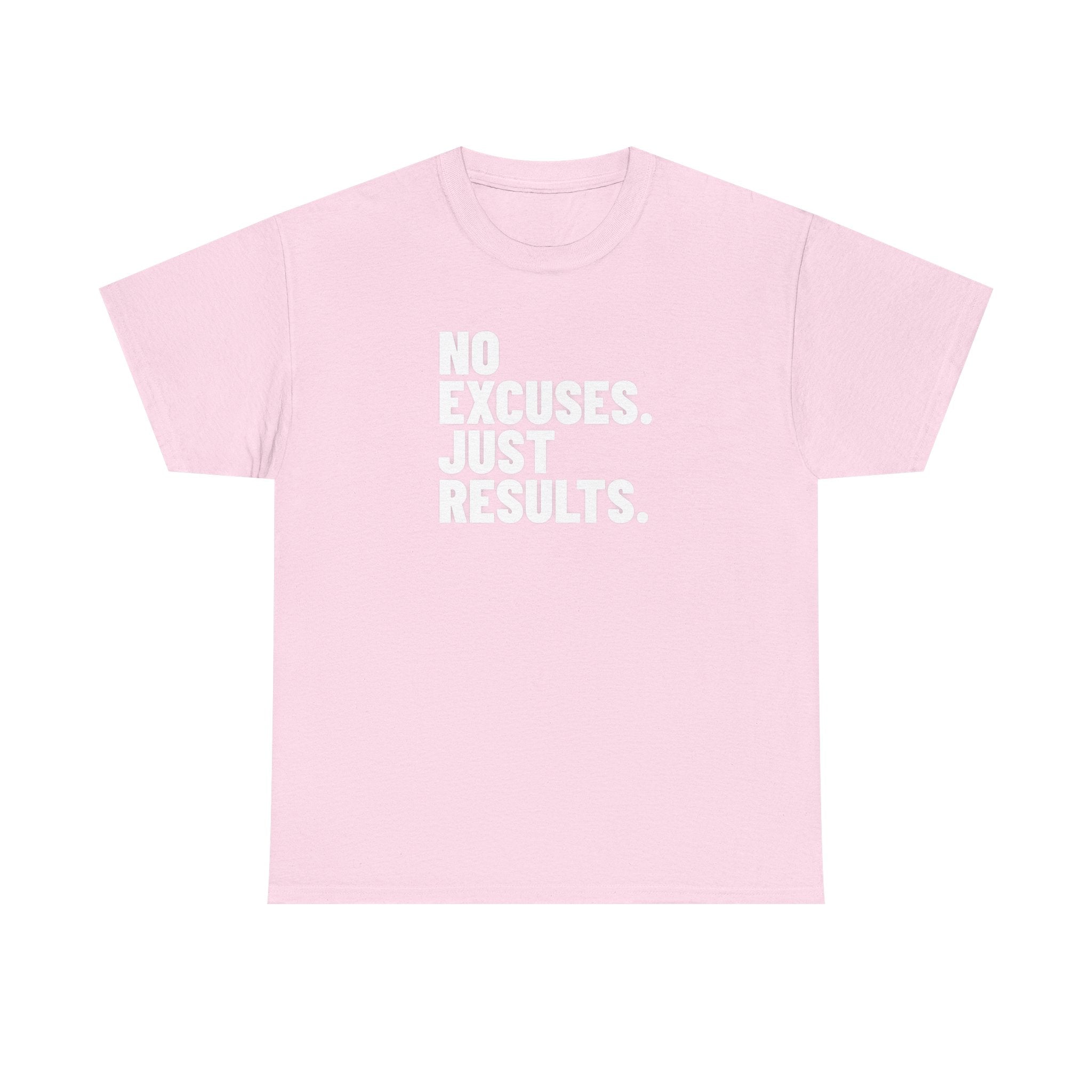 No Excuses Just Results | Motivational Fitness T-Shirt