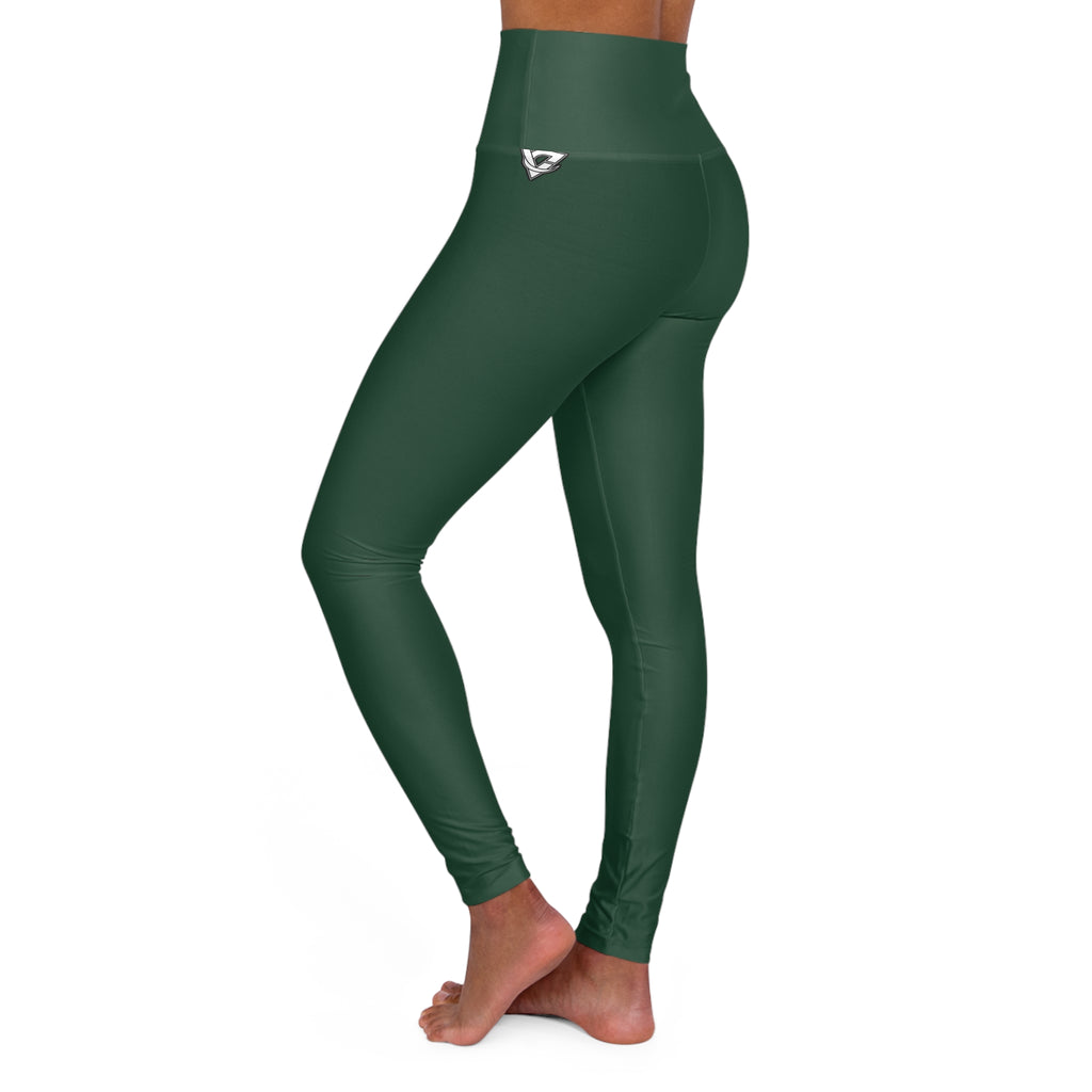 Forest Green Essential High-Waisted Yoga Leggings