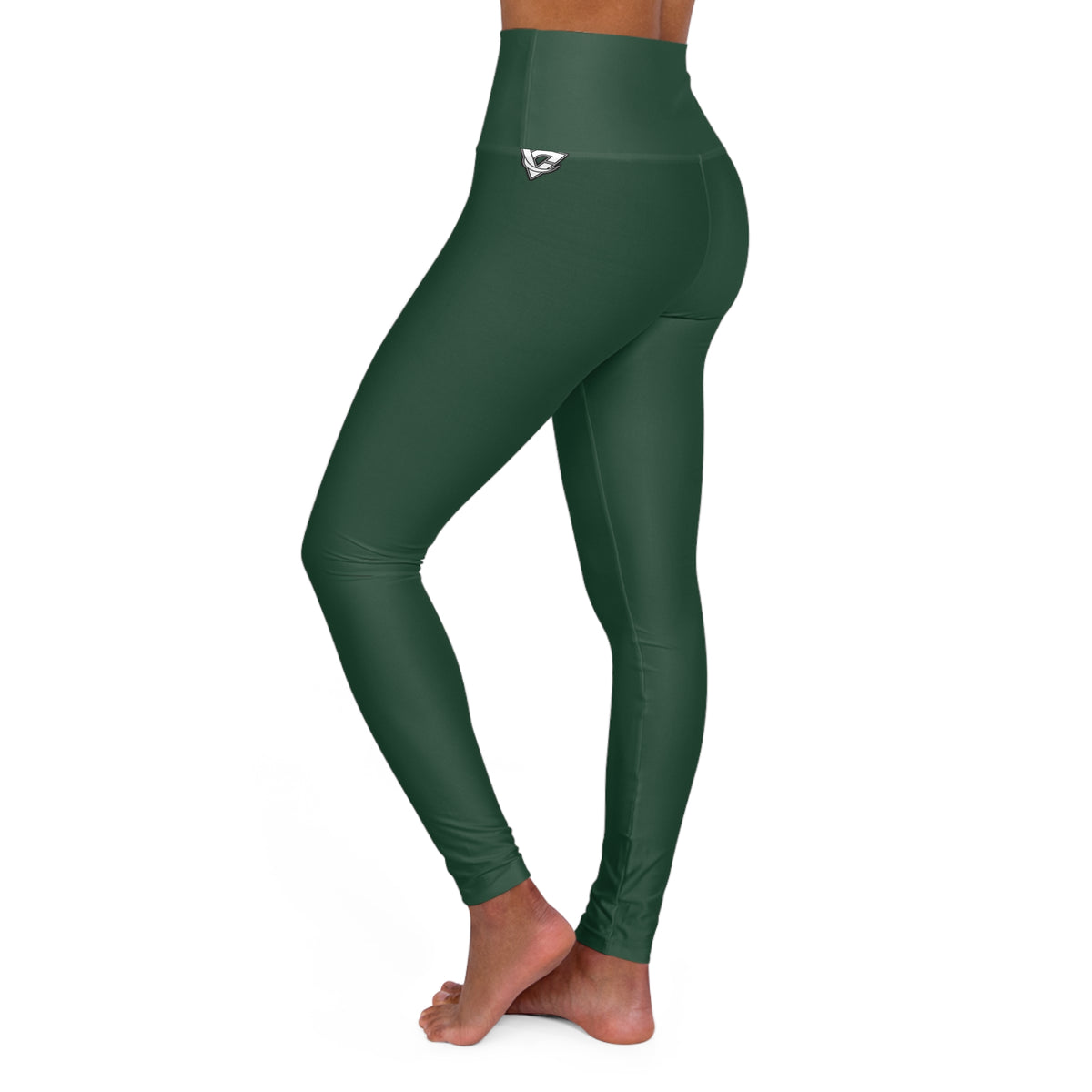 Forest Green Essential High-Waisted Yoga Leggings