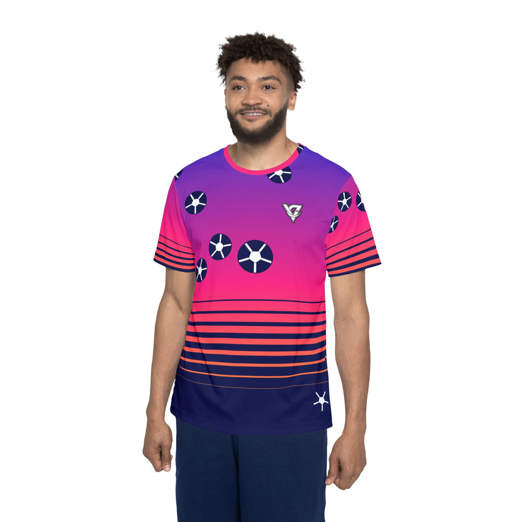 Soccer Royal Flame Horizon Fade Men's Sports Jersey