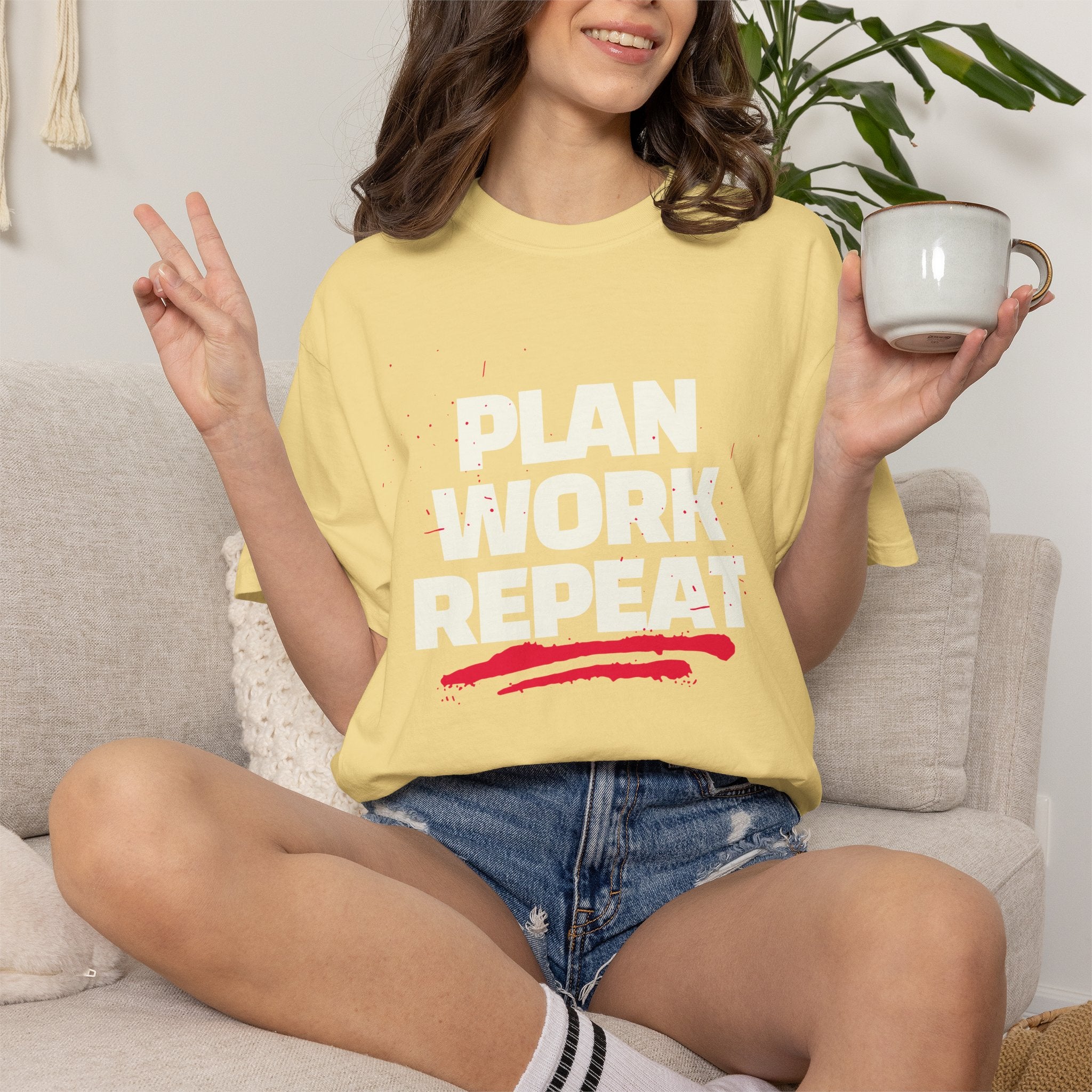 Plan Work Repeat | Graphic T-Shirt