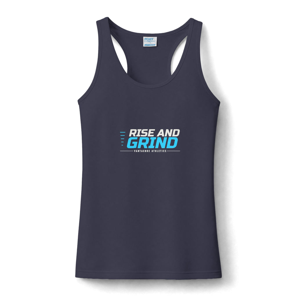 Rise And Grind | Women's Performance Racerback Tank