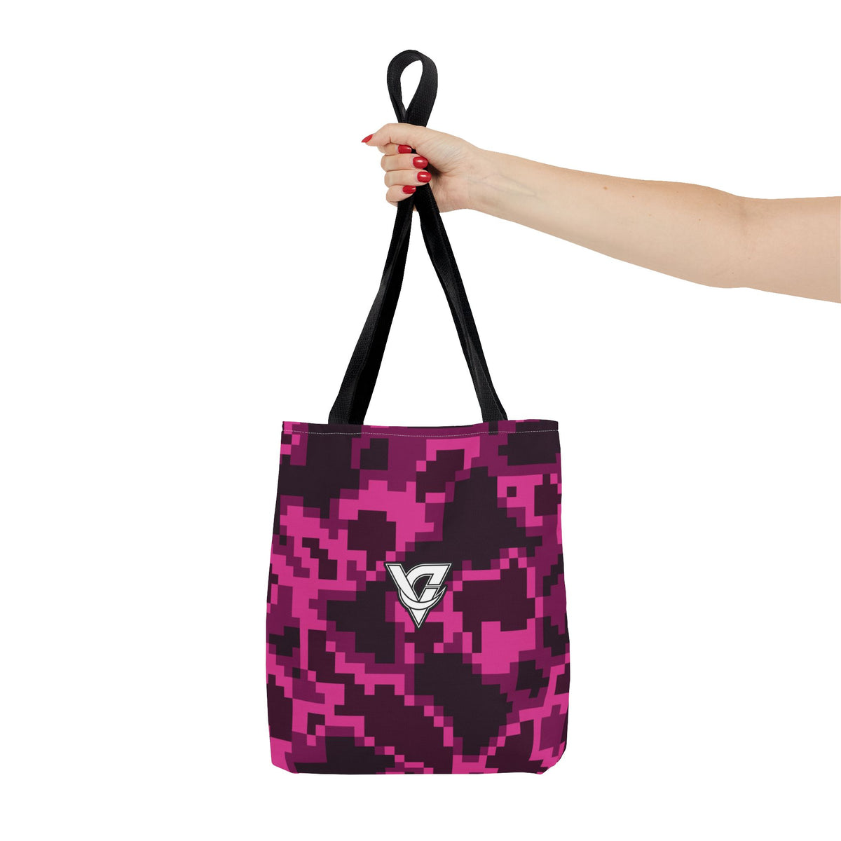 Berry Digital Camo Tote Bag — All-Over Print Gym & Everyday Tote