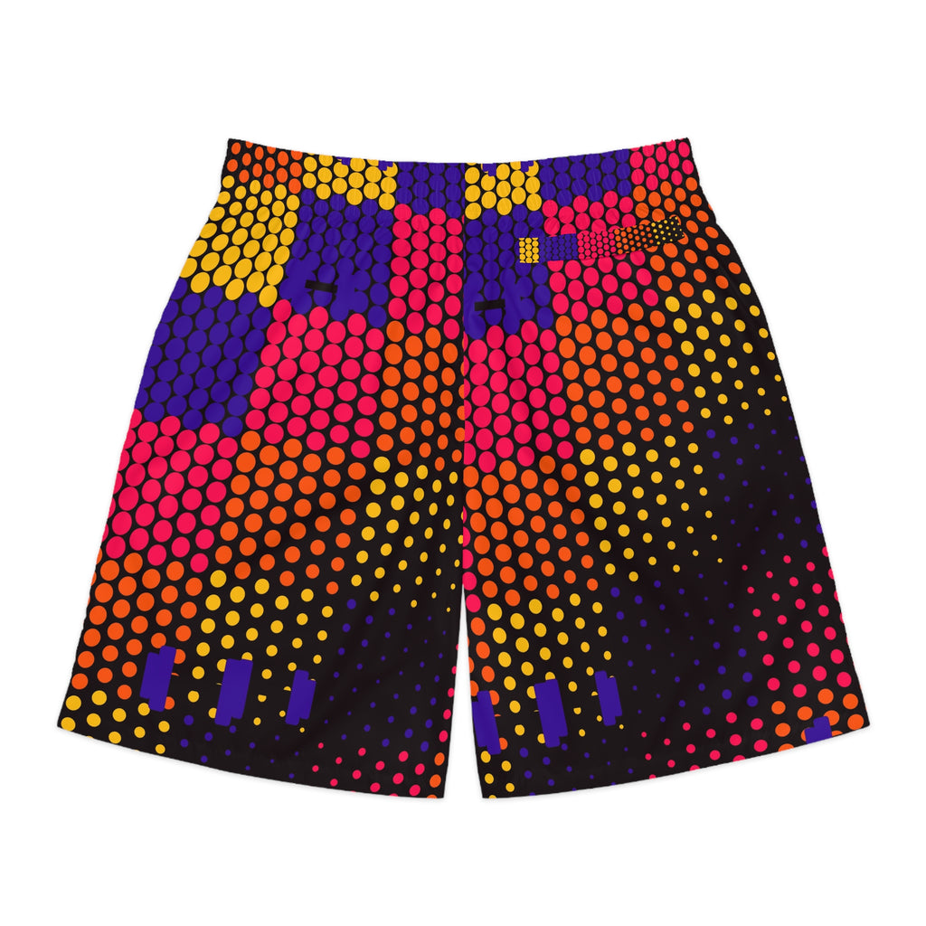 Training & Gym Hot Lava Halftone Pulse Men's Athletic Shorts with Pockets