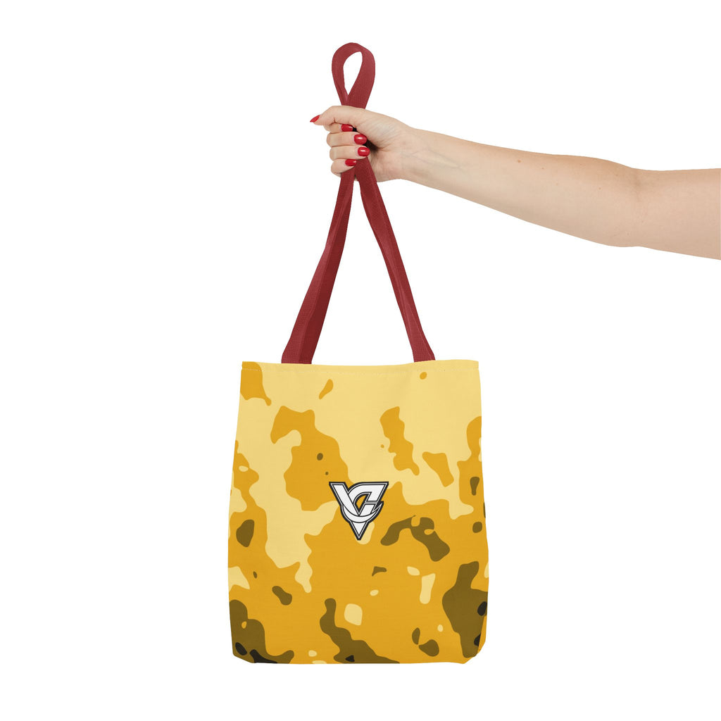 Mustard Magma Tote Bag — All-Over Print Gym & Everyday Tote