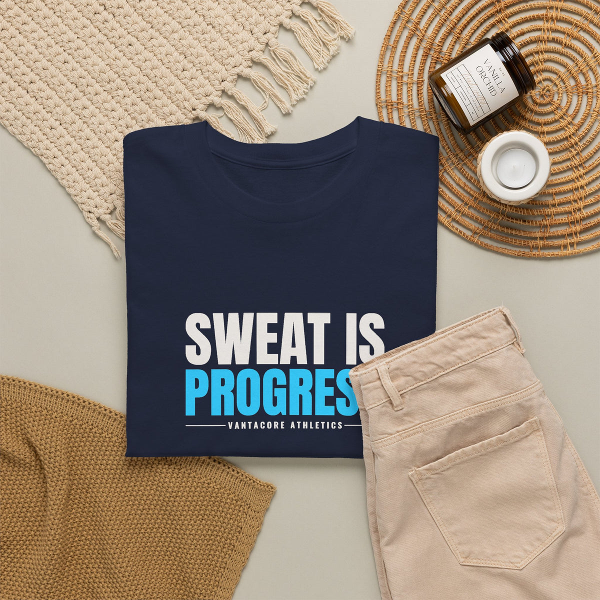 Sweat Is Progress | Men's Graphic Gym T-Shirt