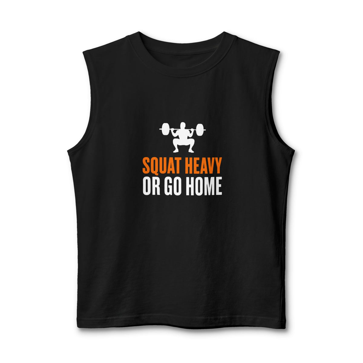 Squat Heavy or Go Home Muscle Tank by Vantacore Athletics, view 3