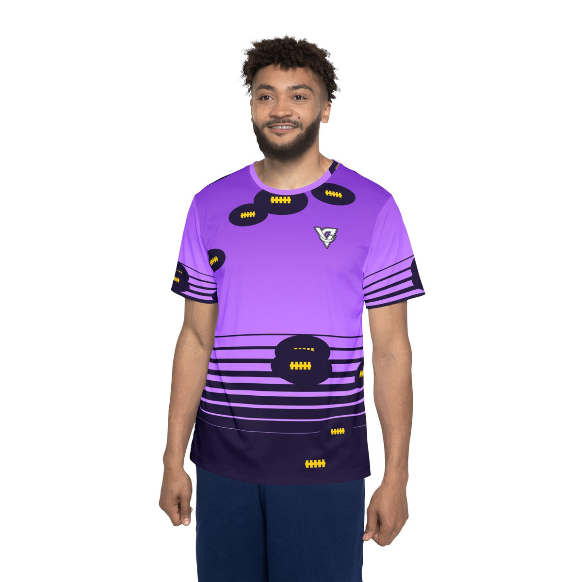 Football Ultra Grape Horizon Fade Men's Sports Jersey