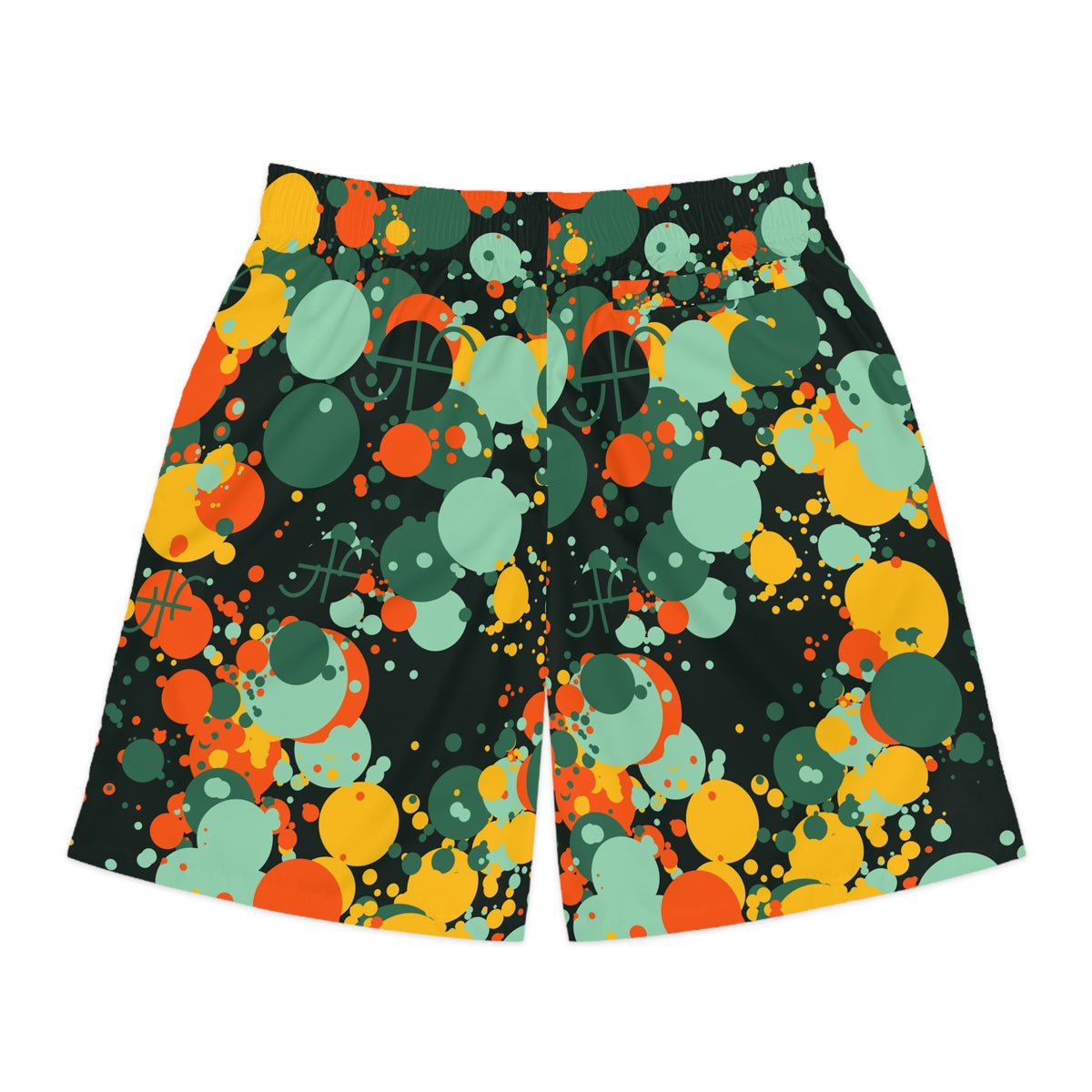 Basketball Jungle Juice Splash Zone Men's Athletic Shorts with Pockets