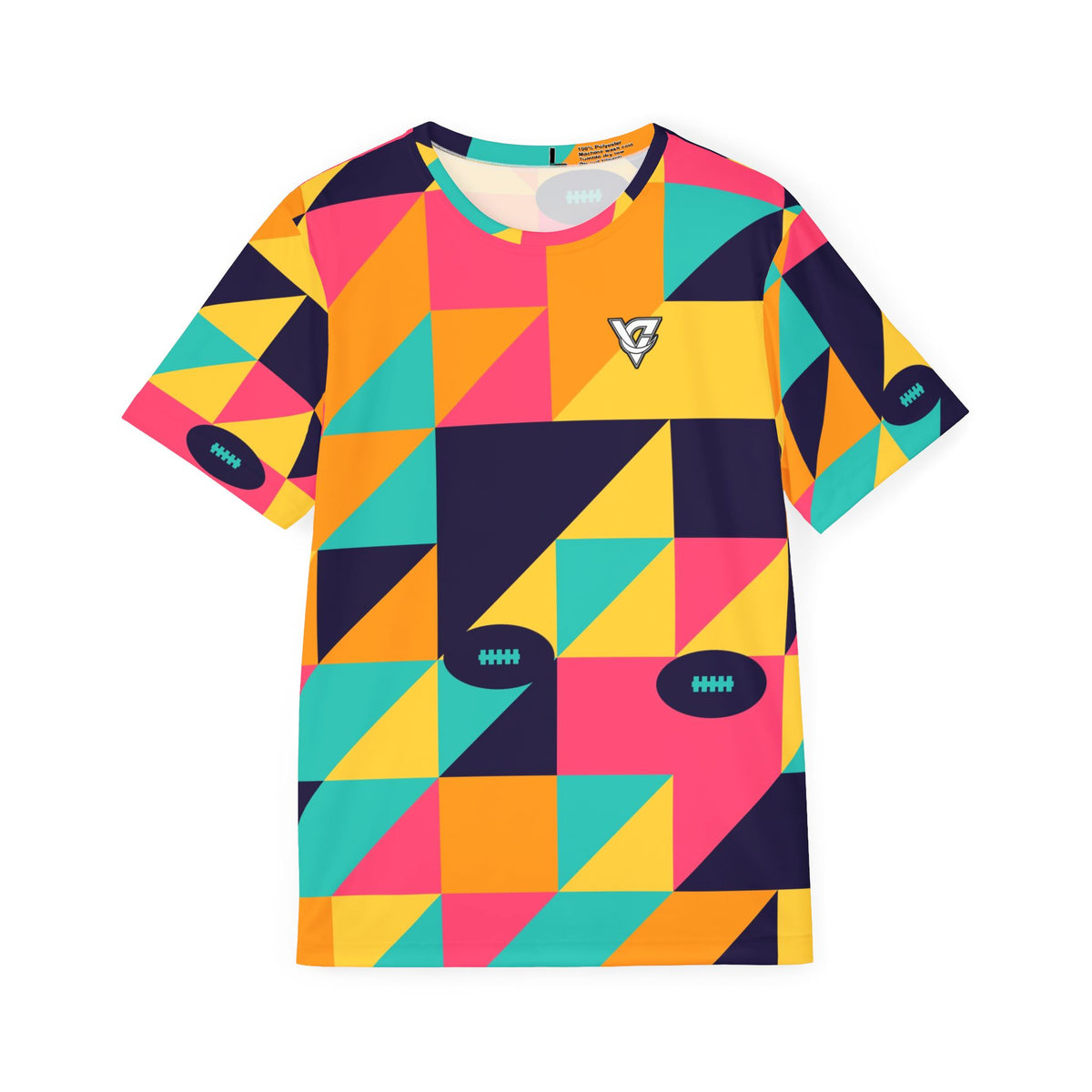 Football Electric Mango Prism Block Men's Sports Jersey