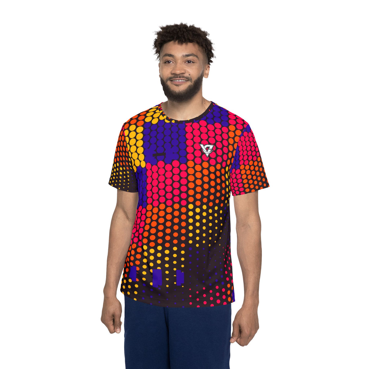 Training & Gym Hot Lava Halftone Pulse Men's Sports Jersey