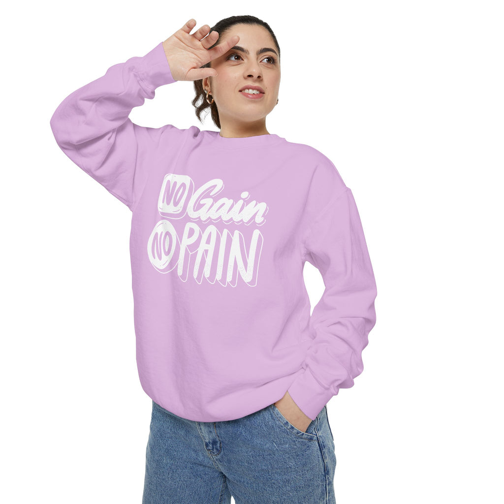 No Gain No Pain Sweatshirt | Motivational Fitness Crewneck