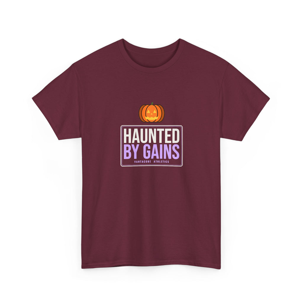 Haunted By Gains | Men's Halloween Graphic Gym T-Shirt
