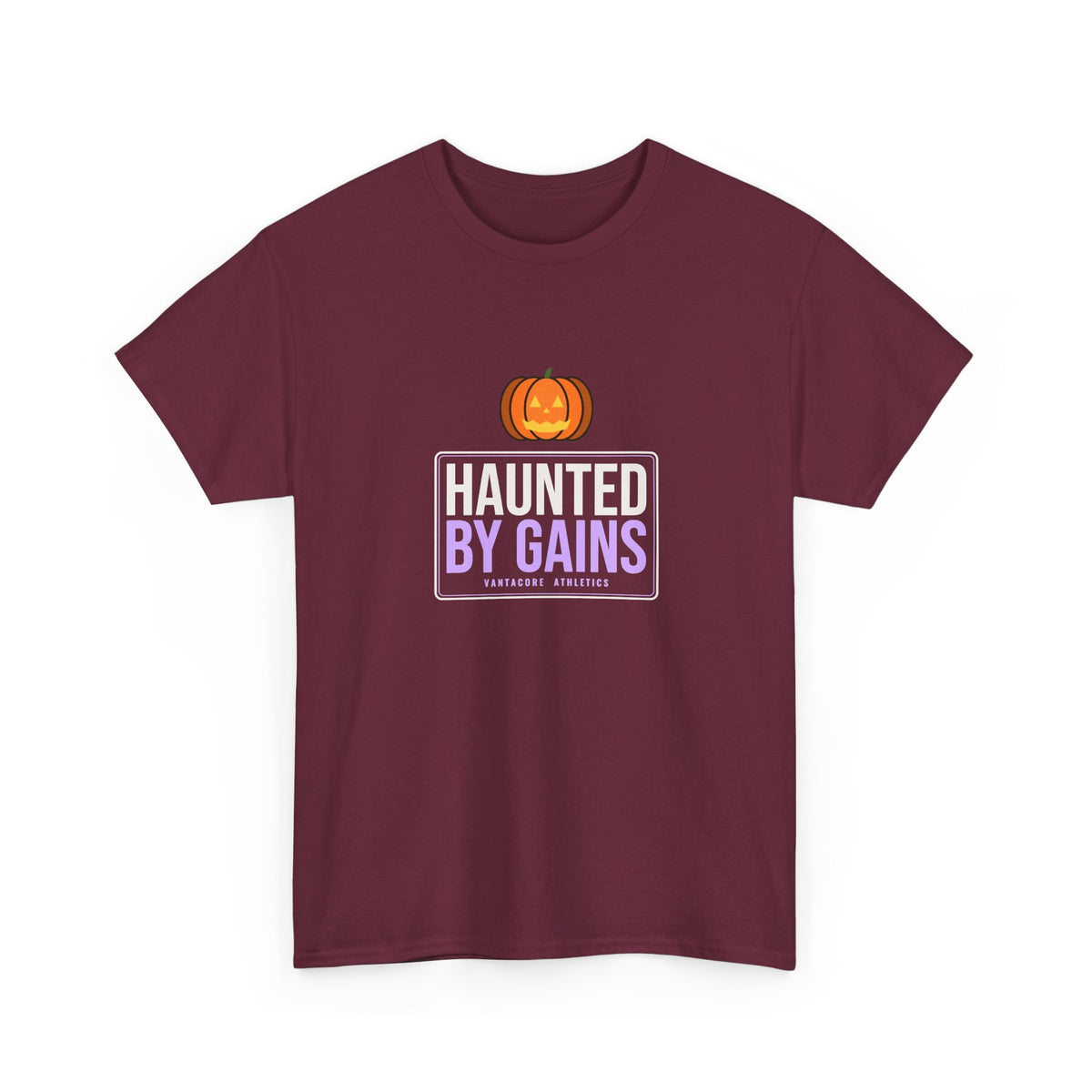 Haunted By Gains | Men's Halloween Graphic Gym T-Shirt