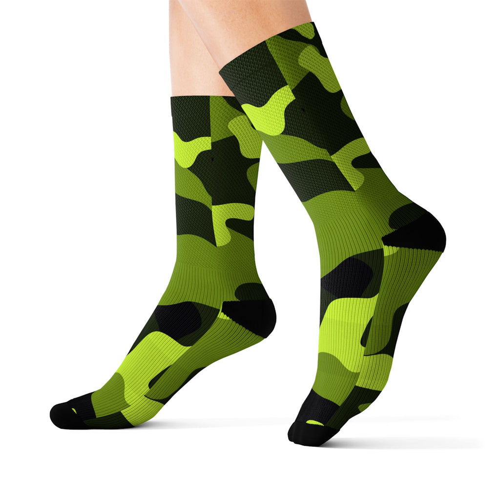 Volt Camo Athletic Crew Socks