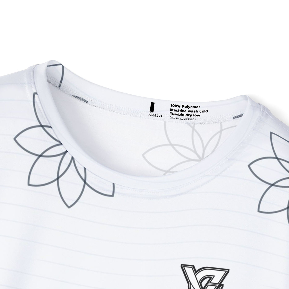 Yoga Arctic White Flow Lotus Men's Sports Jersey